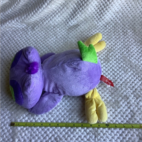 GITZY Plush Purple Green Owl Stuffed Animal Pillow Style Toy - Picture 16 of 16